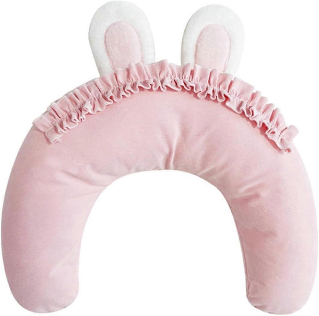 Soft U-Shaped Pet Pillow with Rabbit Ears
