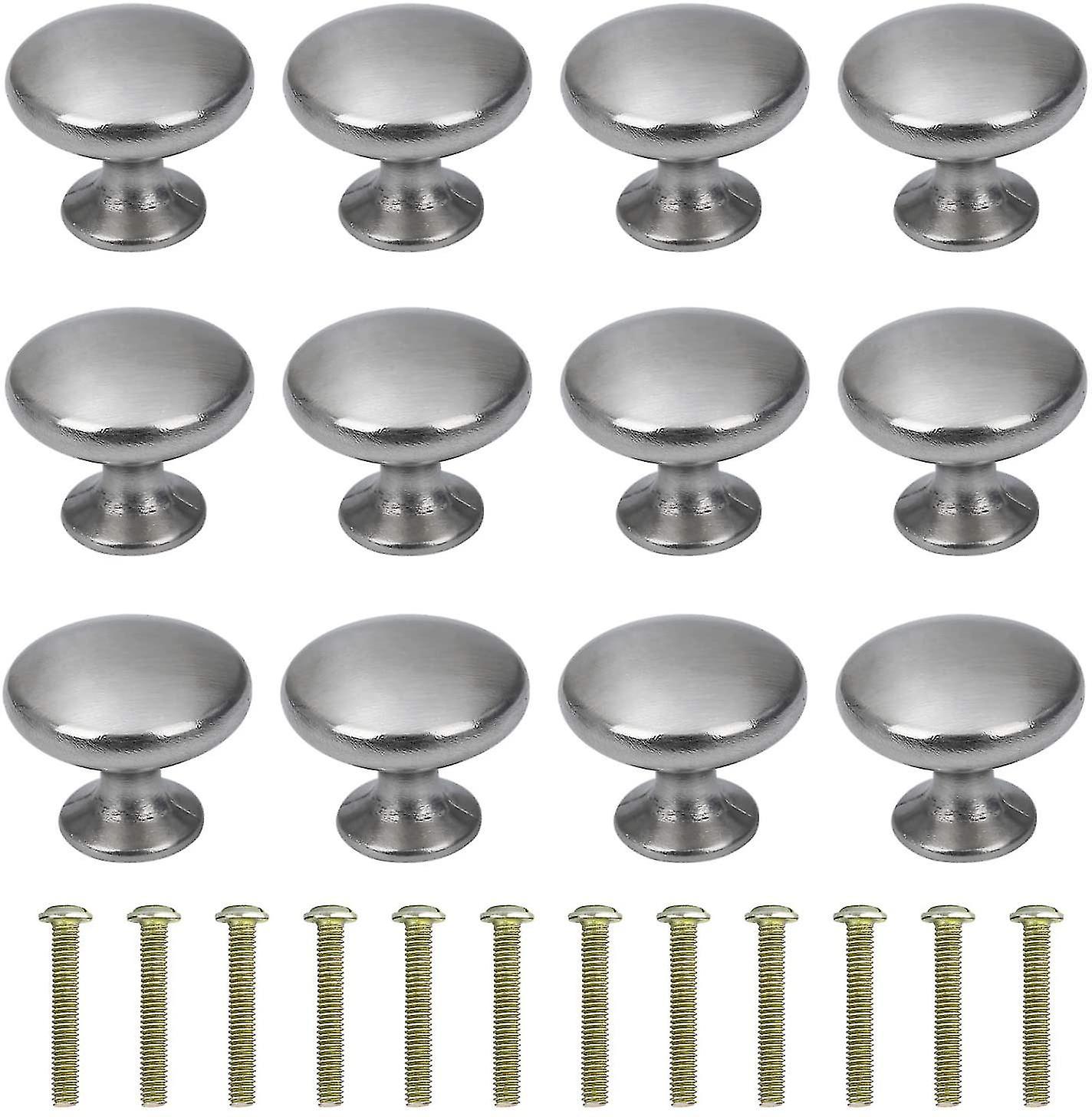 Drawer Knob Round Cabinet Knobs 30mm Furniture Knob With Alloy Screw For Cabinet Drawer Kitchen