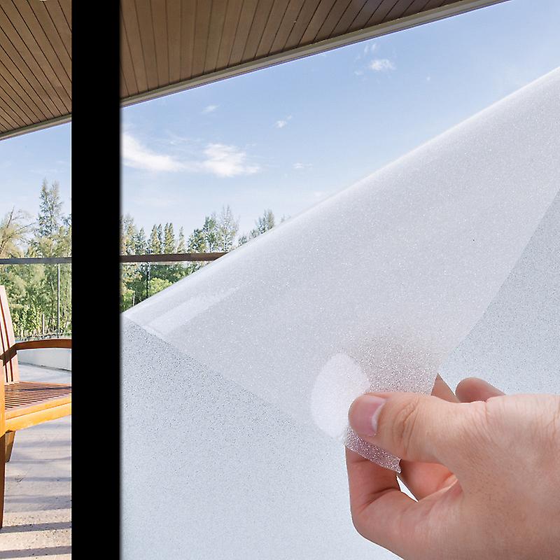 50x200cm Window Privacy Film Frosted Glass Window Clings For Privacy Non-adhesive Anti Uv Static