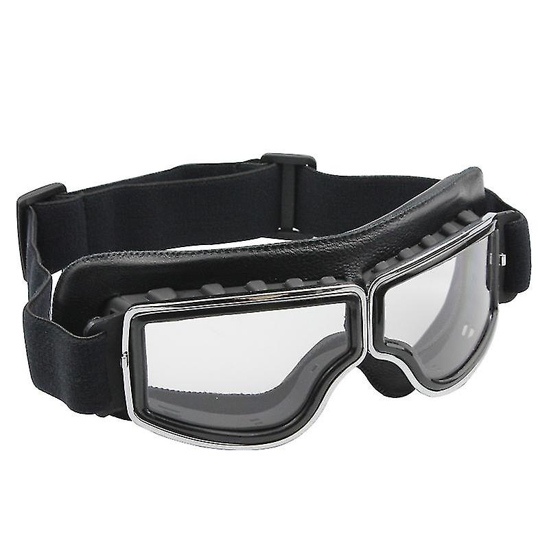 Rijbril Met Afneembaar Masker – Ventilatiegaten, Schokbestendig TPU-frame, Anti-mist & UV-werend, Voor Motor- En Fietsritten (transparant)