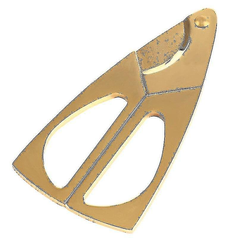 קליבר 16 מ"מ משולש זהב נירוסטה מתכת סיגר חותך סיגרים אביזרים