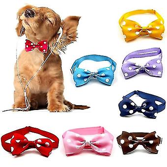 Adjustable Pet Dog Cat Necklace Strap For Collar Bow Tie Puppy Bow Ties Puppy Kitten Dog Grooming St