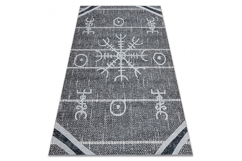 ANTIKA carpet 118 tek, modern aztec, washable - grey