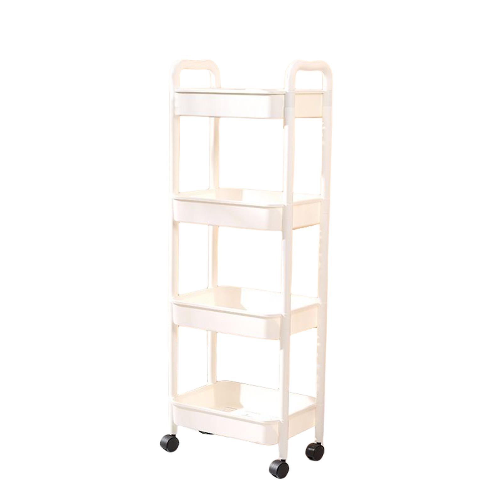 2/3/4-tier Kitchen Rolling Cart Durable Movable Rolling Cart