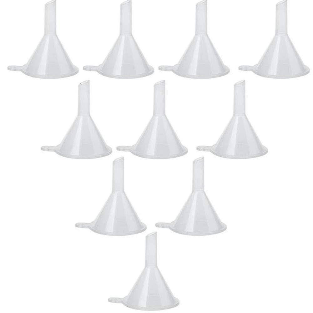 10 Pcs Small Plastic Funnel Mini Bottle