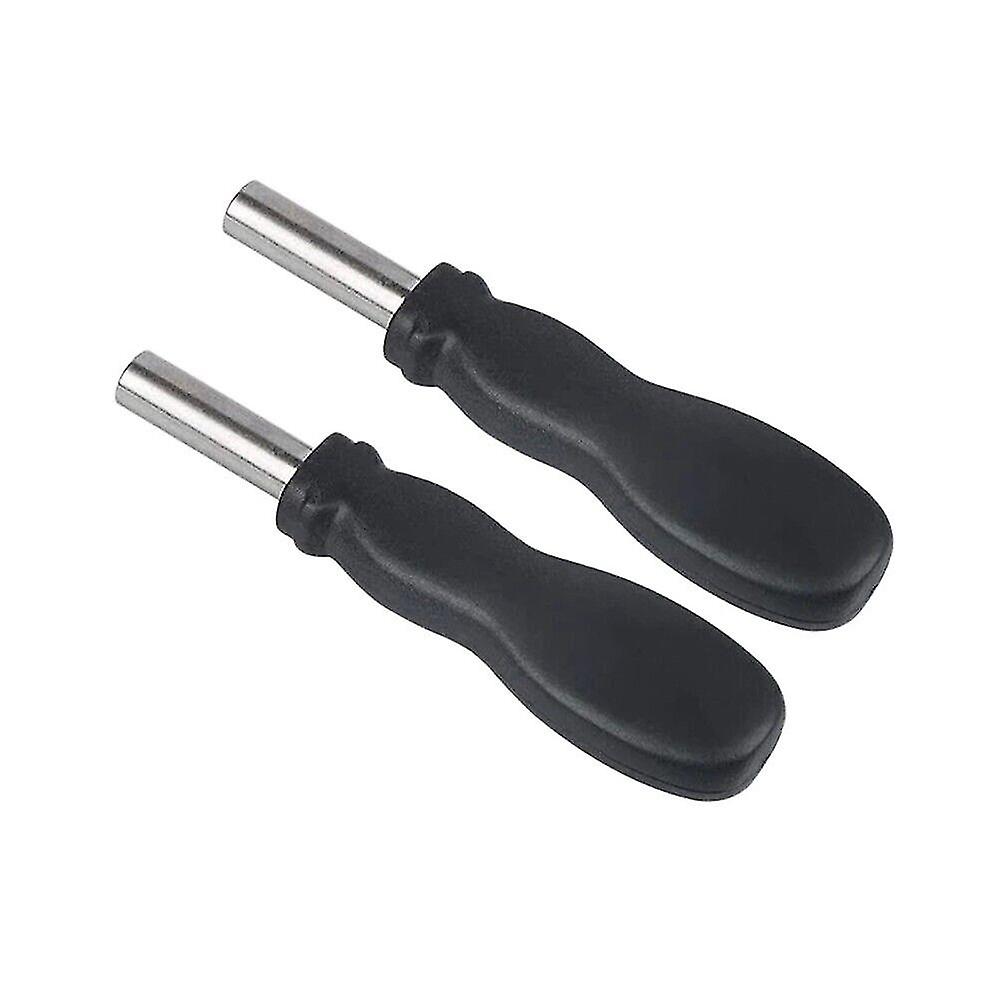 Hex Plastic Screwdriver Handle Home Repair Hand Tool/practical Small. (black)(2pcs) -e