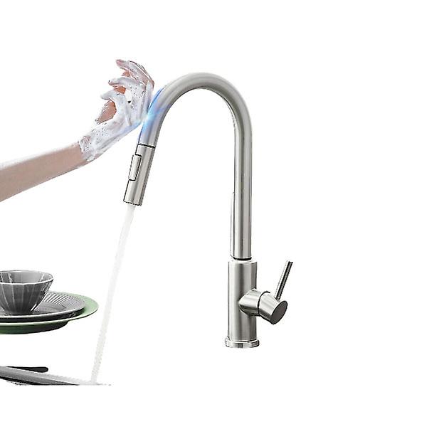 Touch Sensor Faucet Stainless Steel 360 Rotation