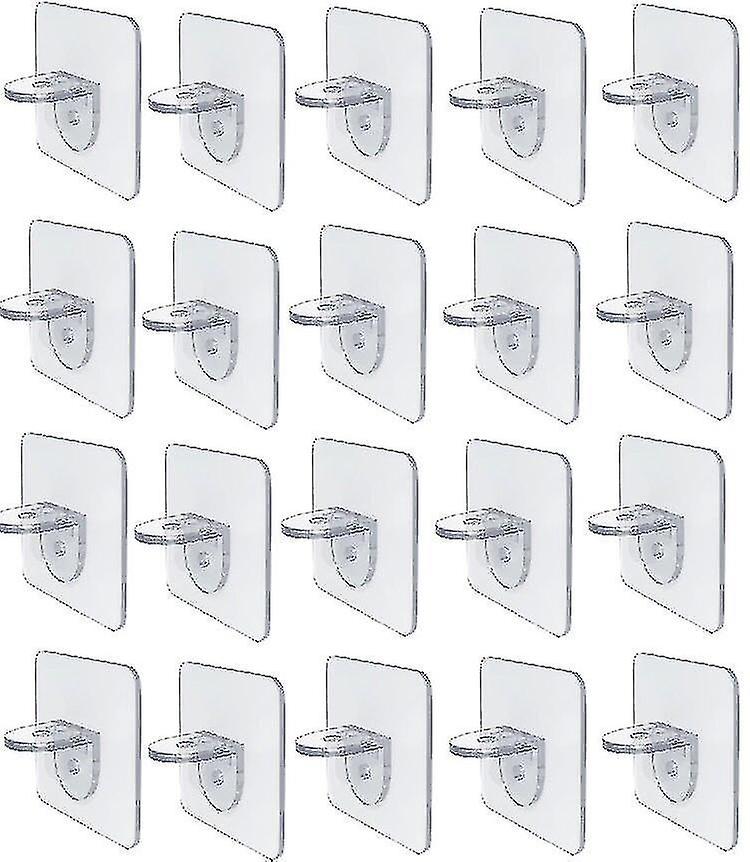5/10/20/50pcs Adhesive Shelf Bracket Shelf Support Pegs For Shelves Kitchen Cabinet Book Closet Clap