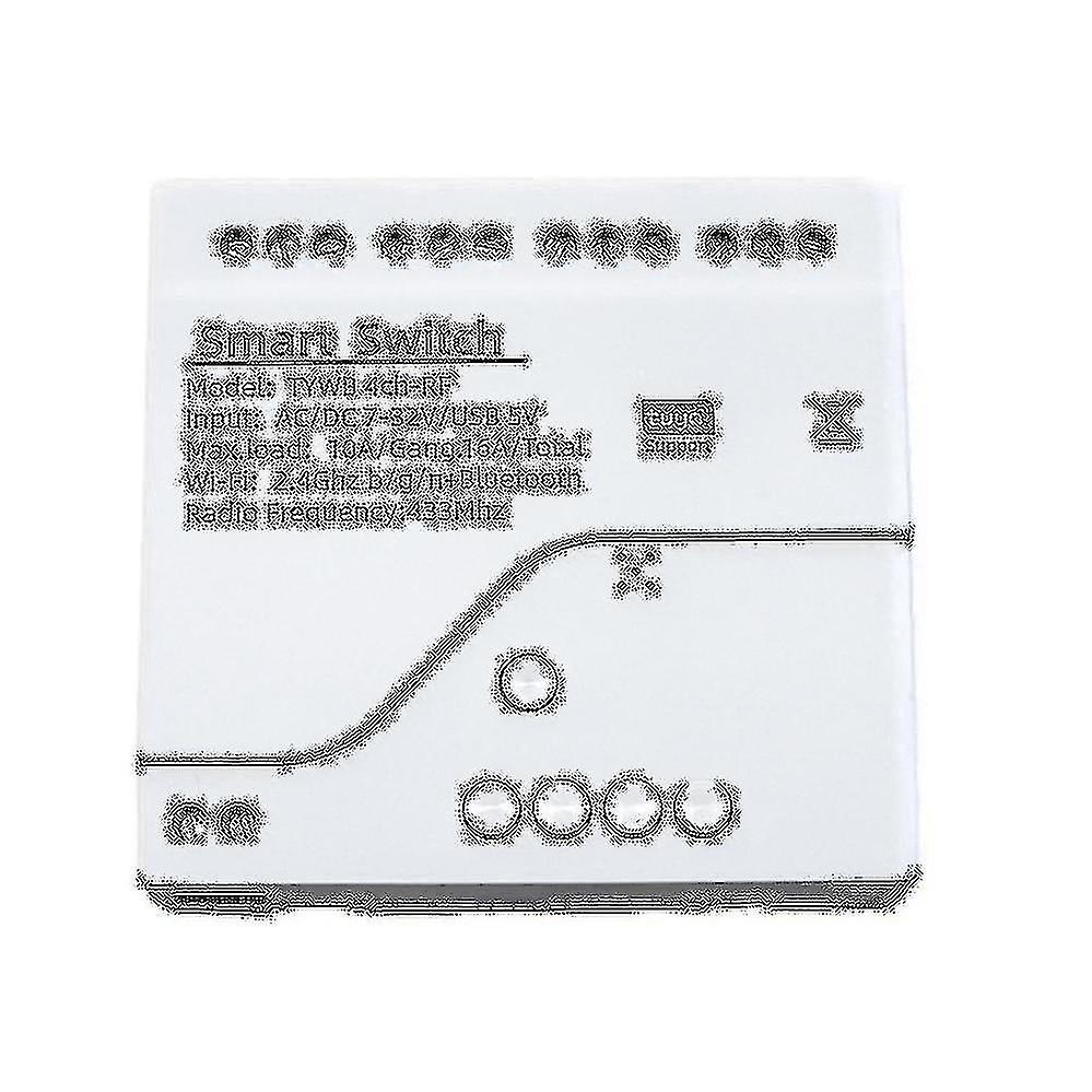 Tuya Smart Wifi Motor Switch Module Rf 433 Radio Remote Control 4ch Inching Relay For Alexa Google