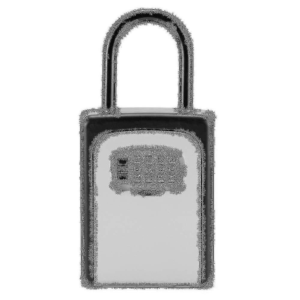 Outdoor 4 Digit Combination Wall / Handle Mounted Key Safe Lock Box - Black/grey