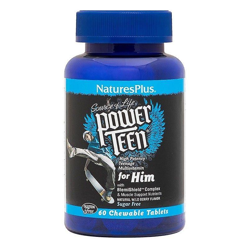 Nature's Plus Power Teen For Him Chewable Tabs 60 (30002)