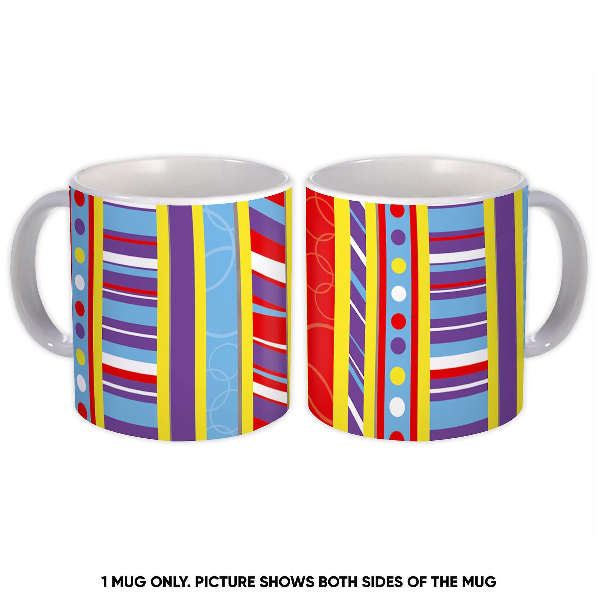 Gift Mug: Stripes Patchwork For