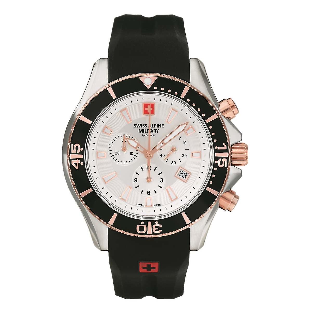 Swiss Alpine Military Men's Watch Chronograph Analog Quartz 7040.9852SAM Siikon