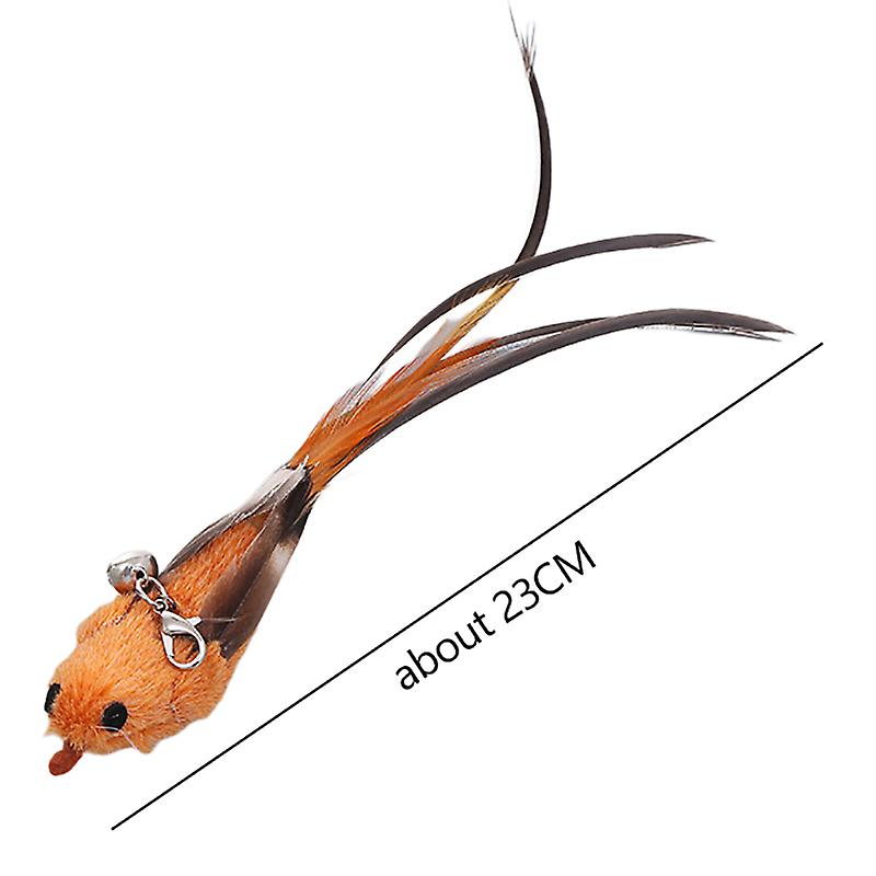 Pet Cat Toy Funny Cat Stick Feather Replacement Head Kitten Interactive Toy