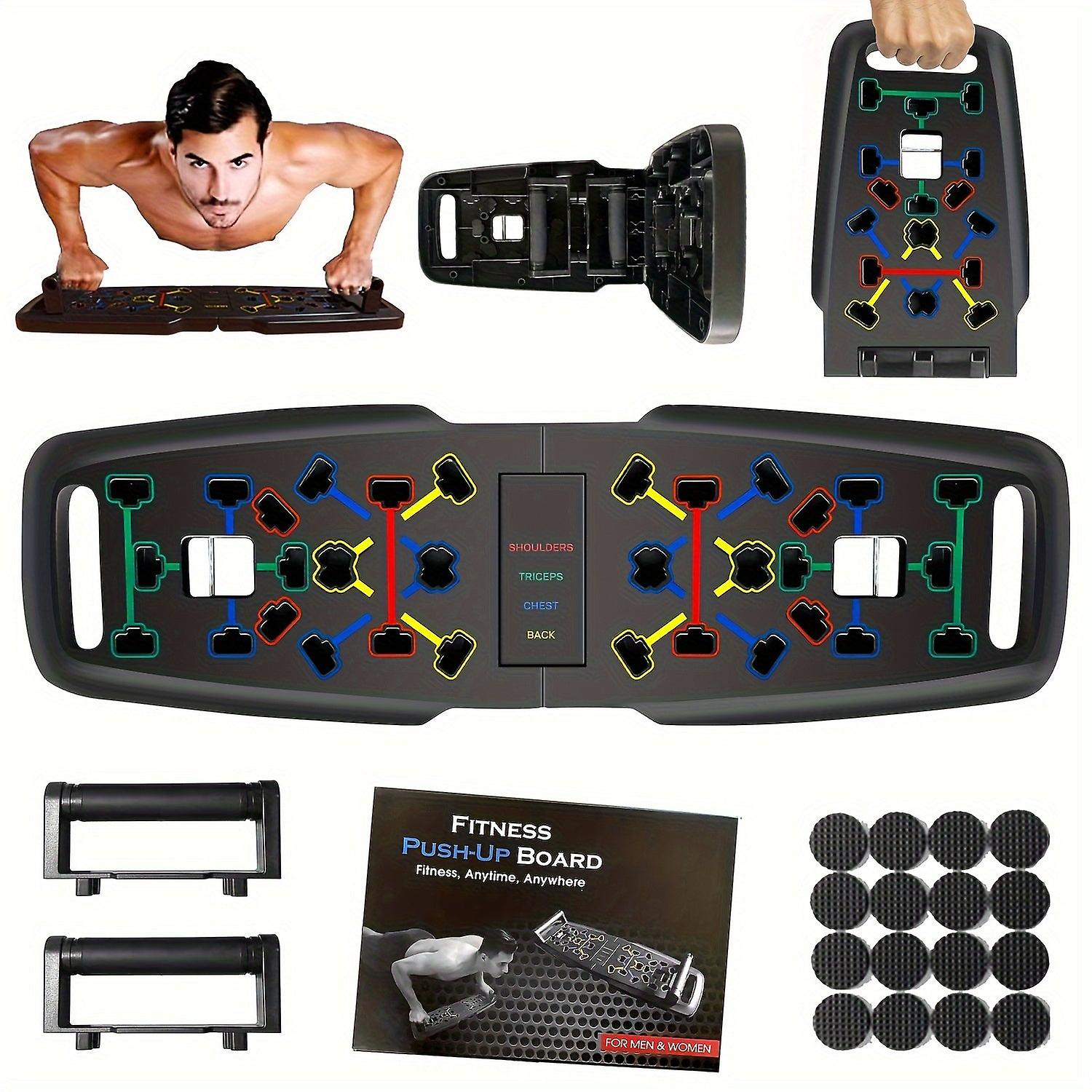 1Pc Durable Push Up Board, 29.9 Ft, Large Size Portable Multi-functional Folding Exercise Equipment, Suitable For Men And Women
