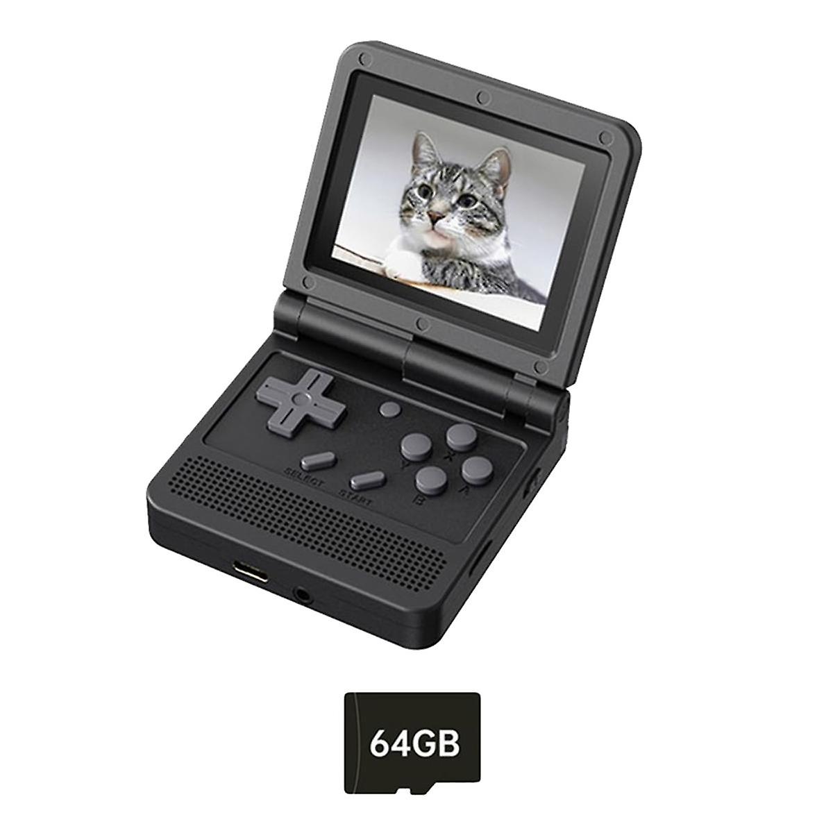 V90 Retro Game Console 64G 3.0 Inch IPS Screen Handheld Game Player Open Source Portable Mini Cons