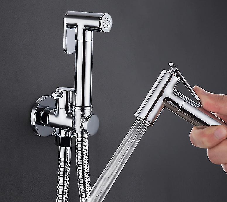 Bidet Faucets Sprayers Chrome Plated Bidet Faucet-hand Shower Set