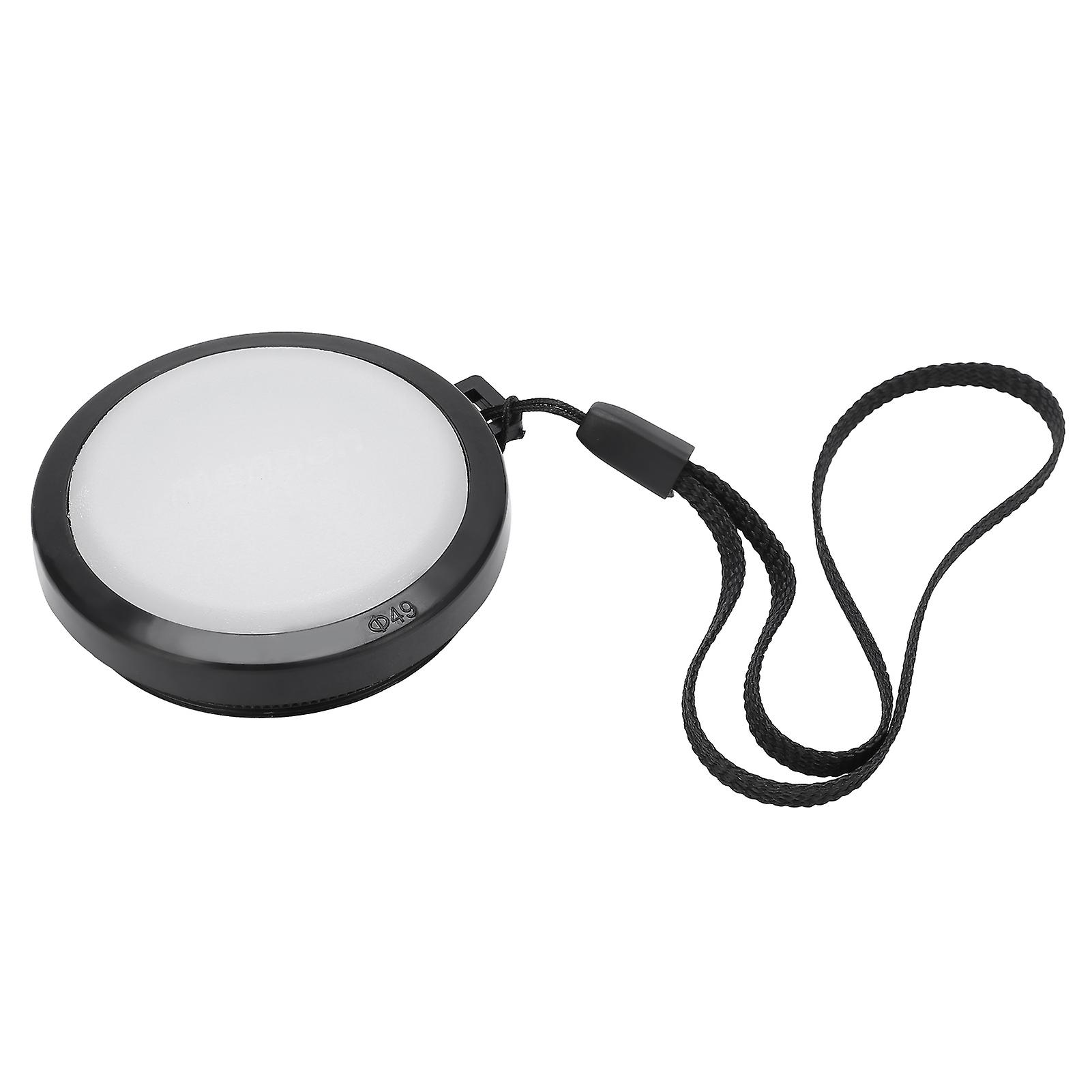 Achieve Perfect Shots: Camera White nce Lens Cap with Adapter Ring & Protection