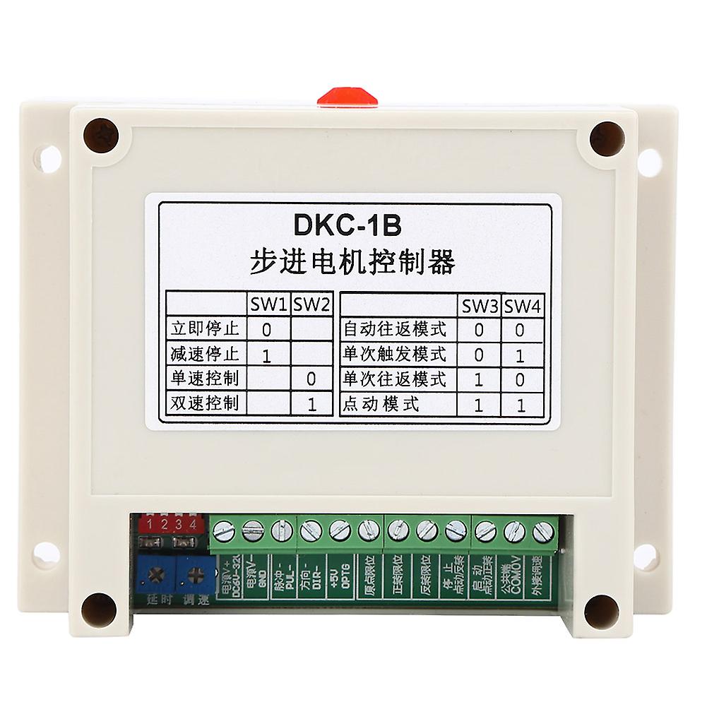 Rankomu Pulse Stepper Motor Controller Single Axis Pulse Stepper Motor Controller, Plastic Speed Regulation, Multiple Protection, DKC-1B