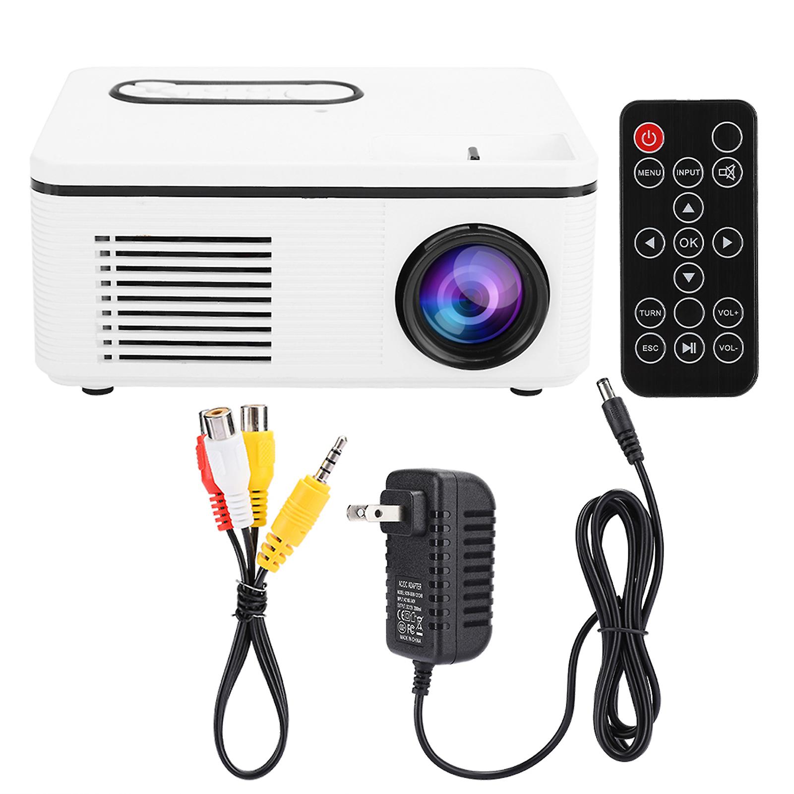 S361 Mini Home Portable LED Projector 1080p HD for Desktop Computer / DVD / Speaker (US 100‑240V)