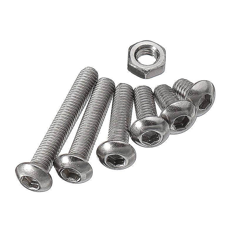 M3sh3 M3 Stainless Steel Hex Socket Button Head Cap Screws Bolts Nuts Assortment 230pcs