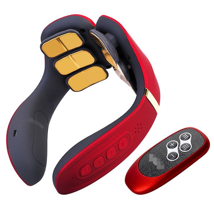 [Upgrade Version] Multifunctional Neck Massager With Remote Control & Timer - Constant Temperature Hot Compress For Cervical Spine