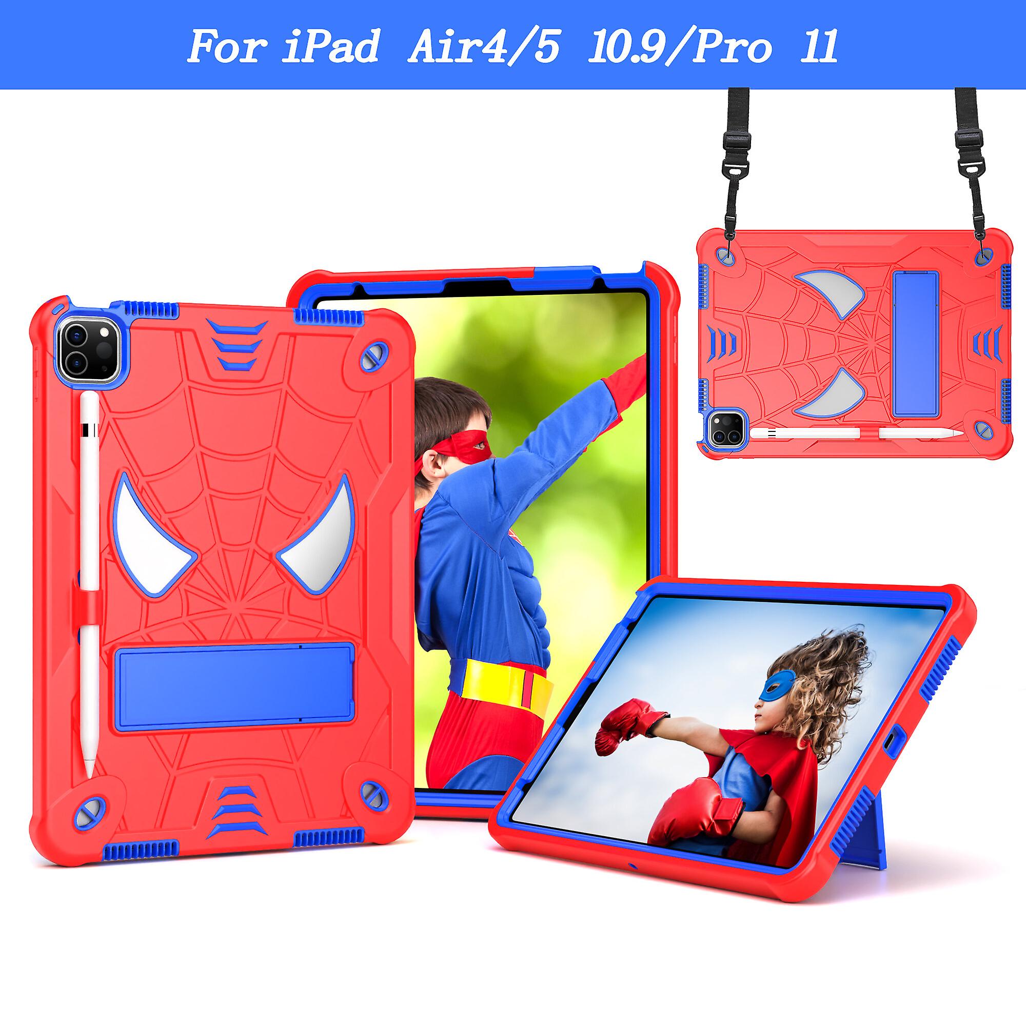 For iPad Air 4/ 5 Case with Shoulder Strap and Kickstand