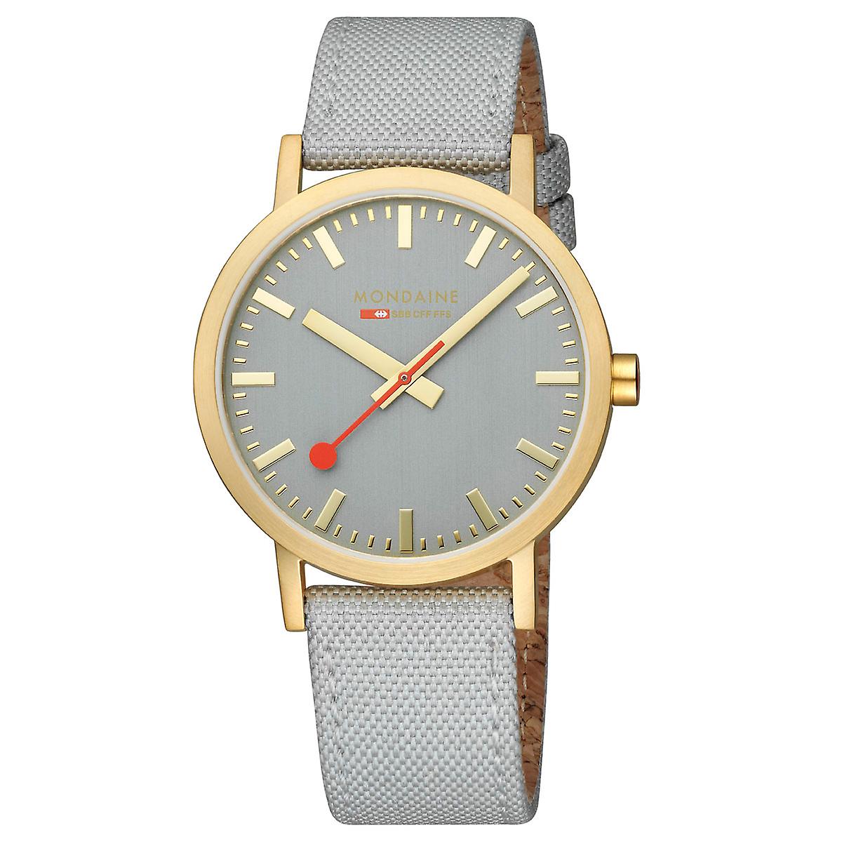Mondaine 男士手表 经典腕表 40 毫米 A660.30360.80SBU 纺织品