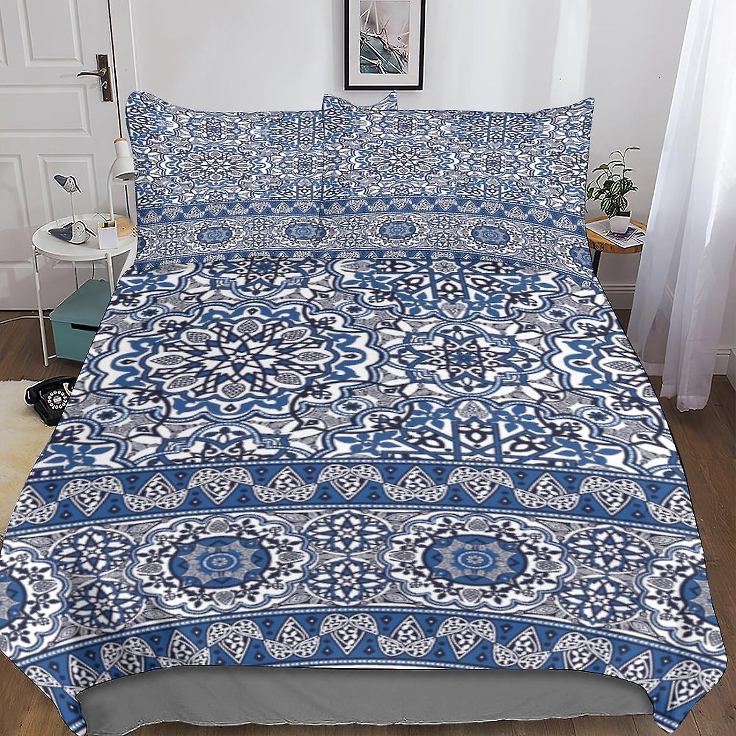 Moroccan Style Collection Bedding Sets Patterned Soft Anti-fade Breathable 3D Printing Regional Characteristics Duvet Cover Set Fashionable Design, Su