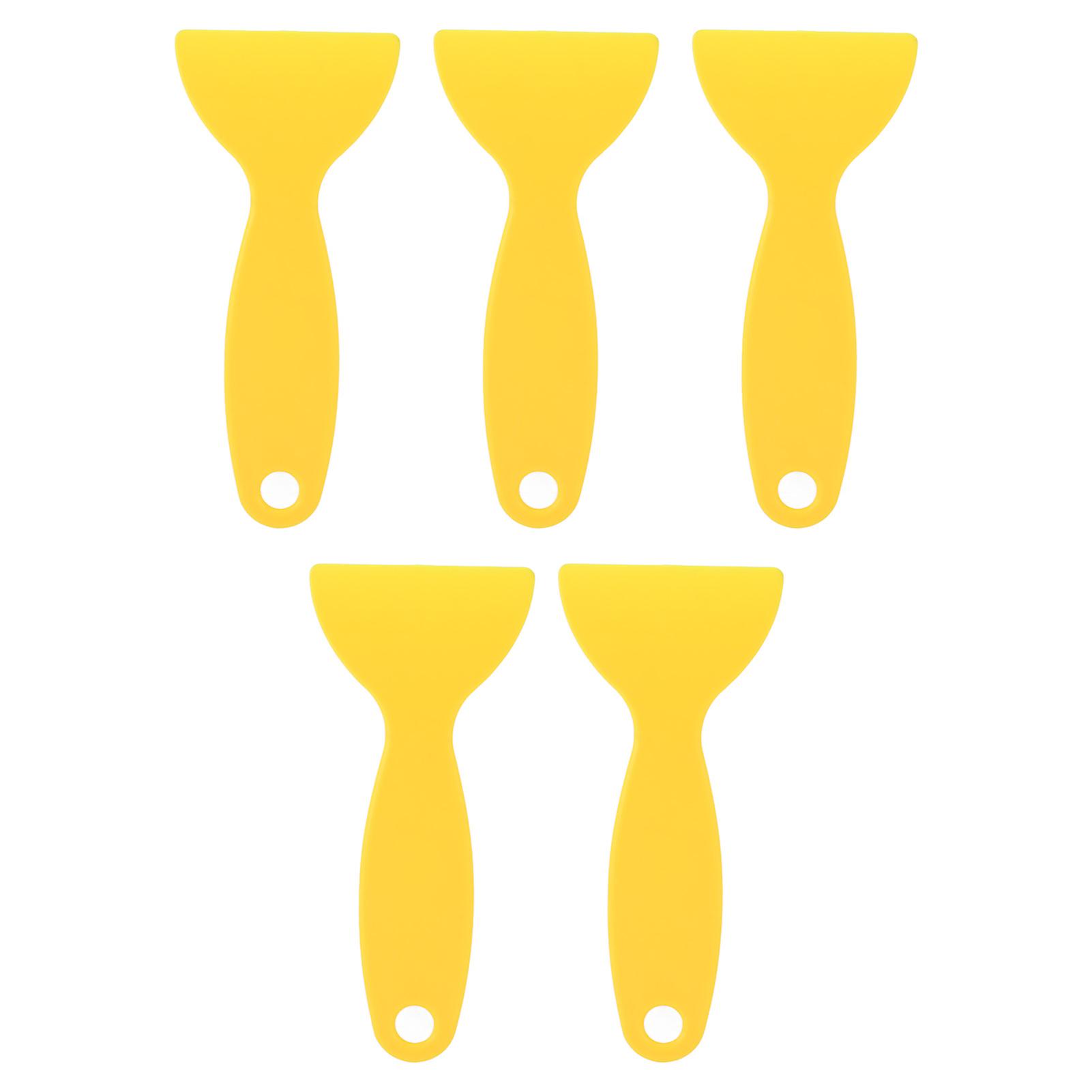 5pcs 3D Printer Spatula Flexible Plastic 3D Printing Resin Removal Scraper for WANHAO D8 for ANYCUBIC for Nova Yellow