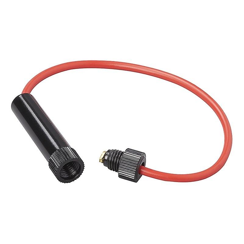 Fuse holder in-line for glass securing