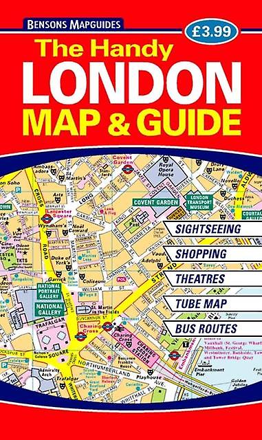 The Handy London Map Guide by Bensons MapGuides Paperback Book