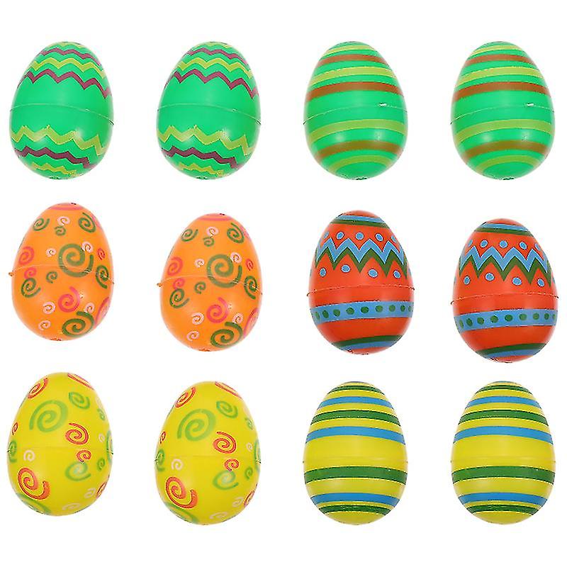 12pcs Plastic Easter Eggs