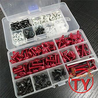 thumbnail image 2 of Complete Fairing Bolt Kit For Kawasaki Ninja – 195pc Black Alloy Screws For ZX6R, ZX7R, ZX9R, ZX12R 2 of 6