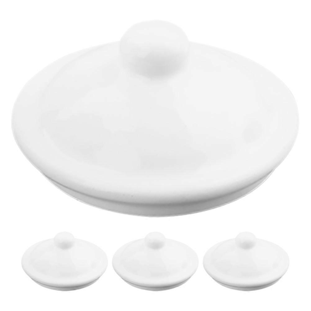 4Pcs Remplacement Émail Tasse À Thé Couvercle Tasse À Eau Couvercle Mug Remplacement