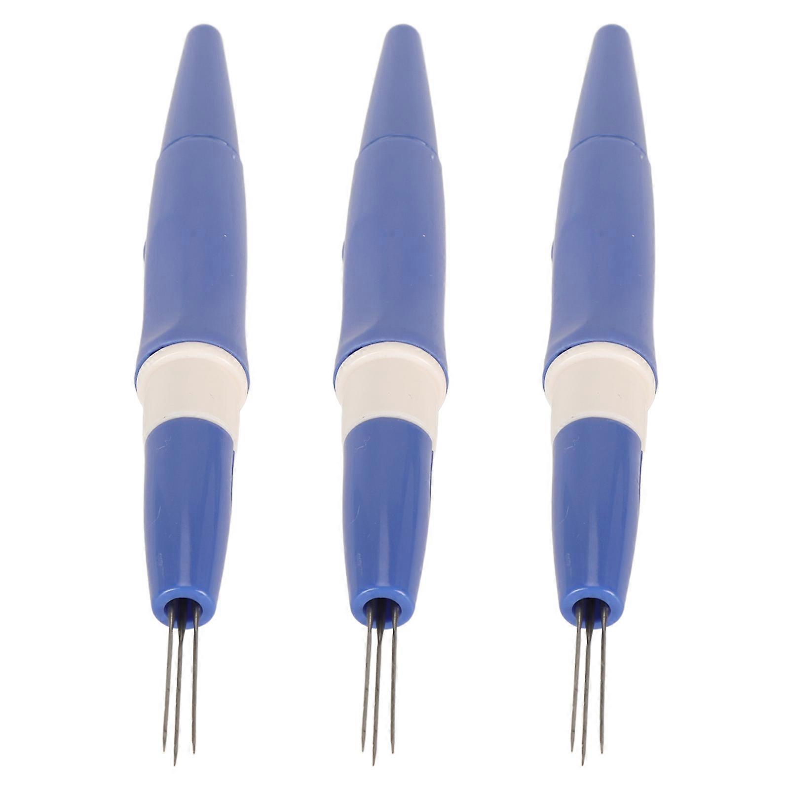 3Pcs Needle Felting Tools with 3 Needles Ergonomic Handle Pen Style Needle Felting Tool for Beginner Professional