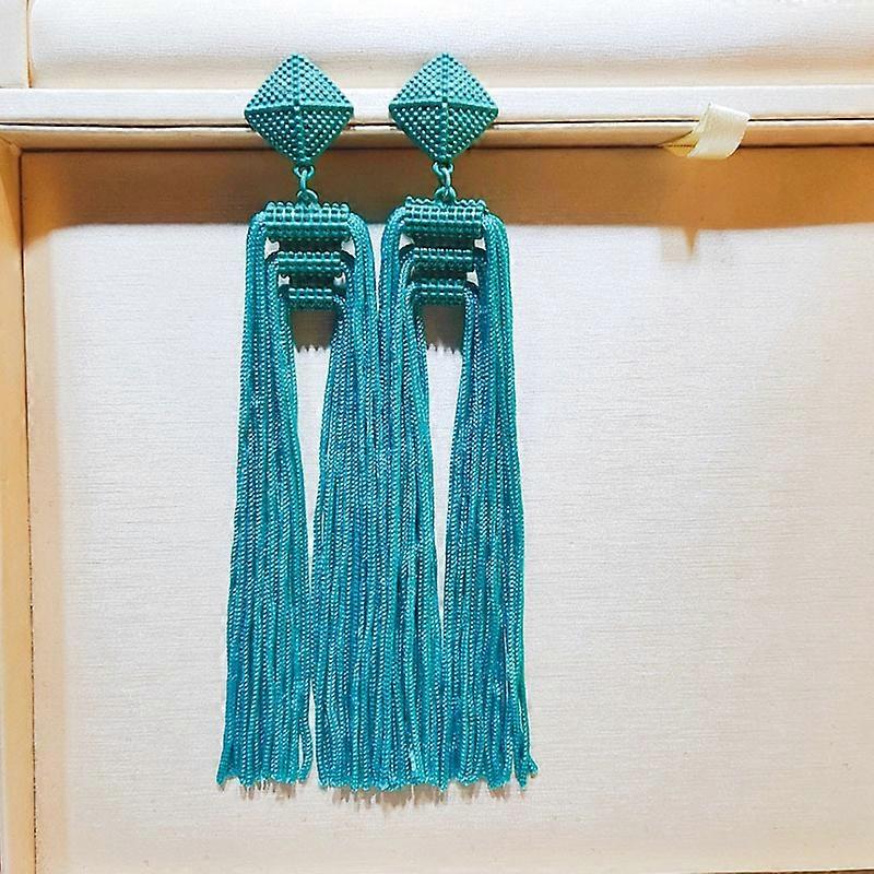 Statement Thread Tassels Dangle Drop Earrings for Women