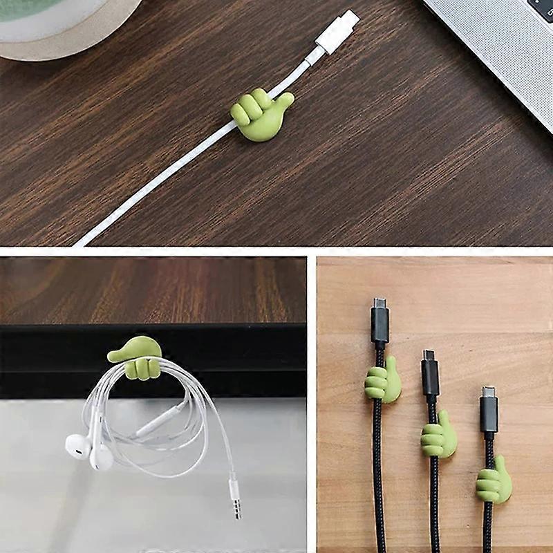 Creative Silicone Thumb Wall Hook- Multi-Function Car Adhesive Cable Clip Key Hanger