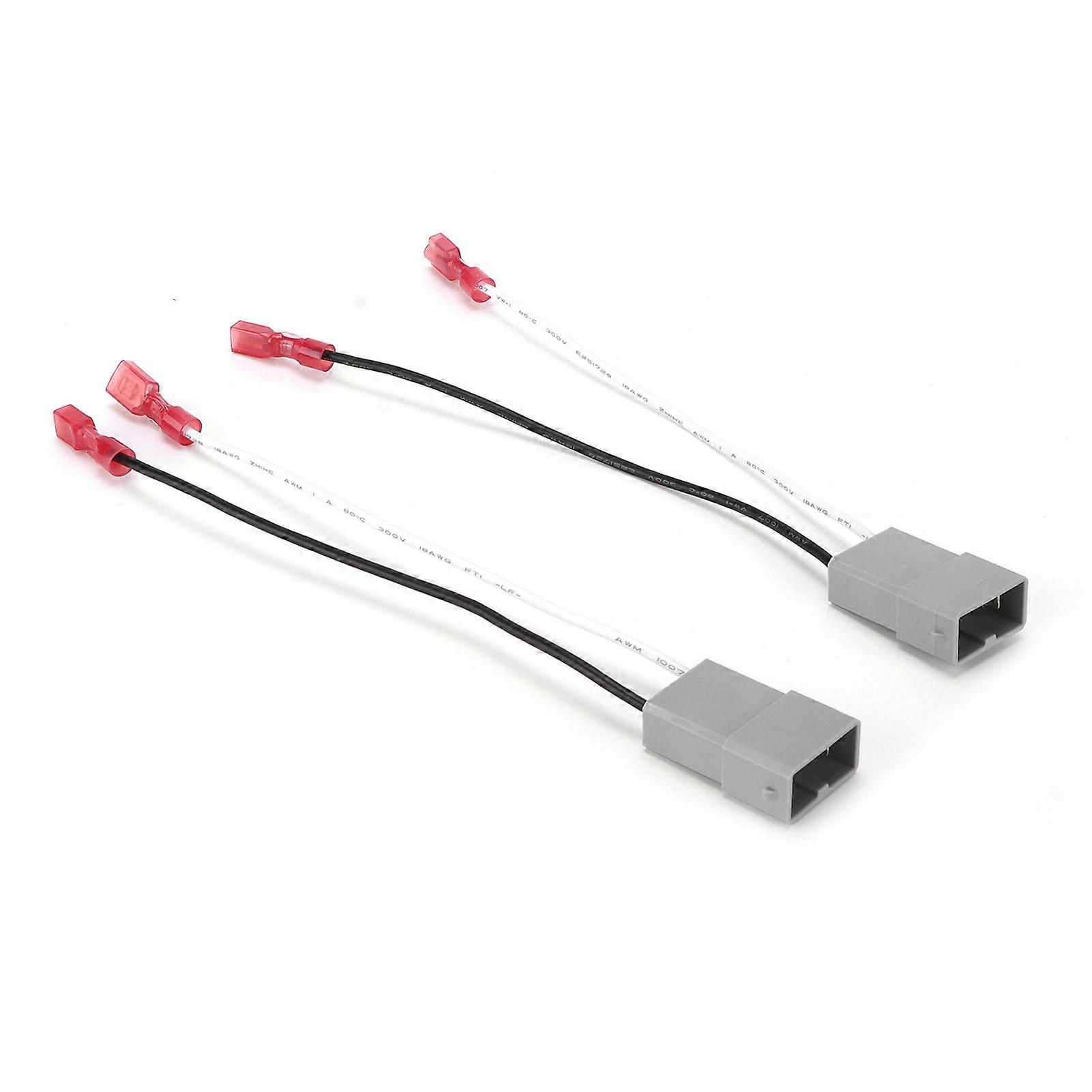 Pair Car Speaker Wire Harness Adapter Plug Modification Replacement For Acura/accord