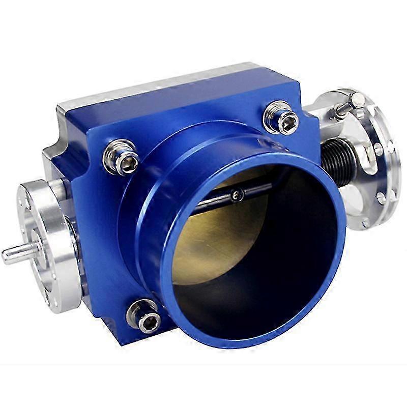 60mm Universal Billet Aluminum Throttle Body – Blue VQ35TPS Intake Manifold