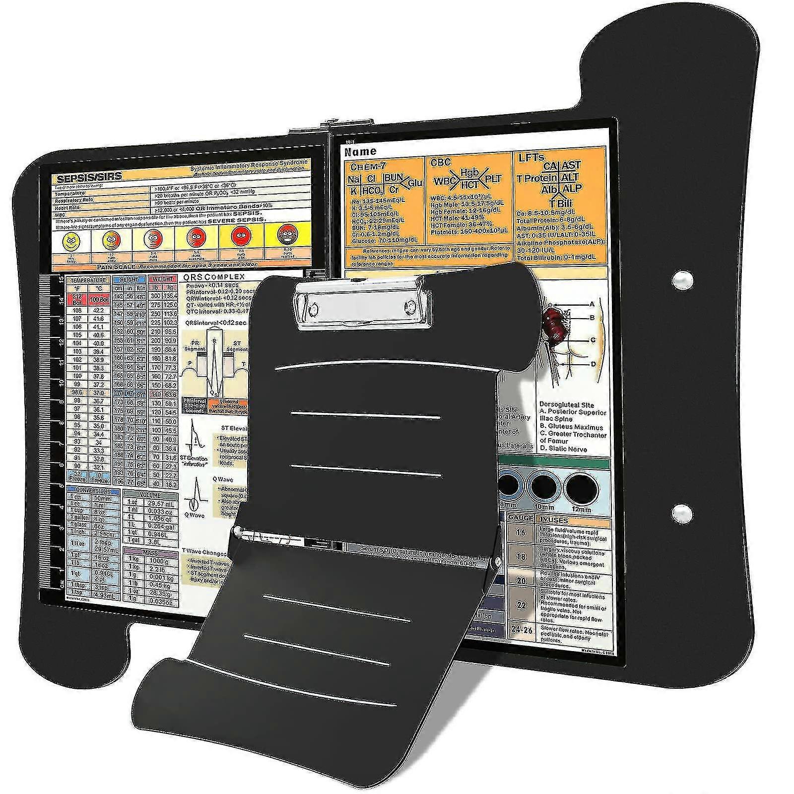 Nursing Edition Clipboard Folding Pocket Reference Clipboard For Office Home