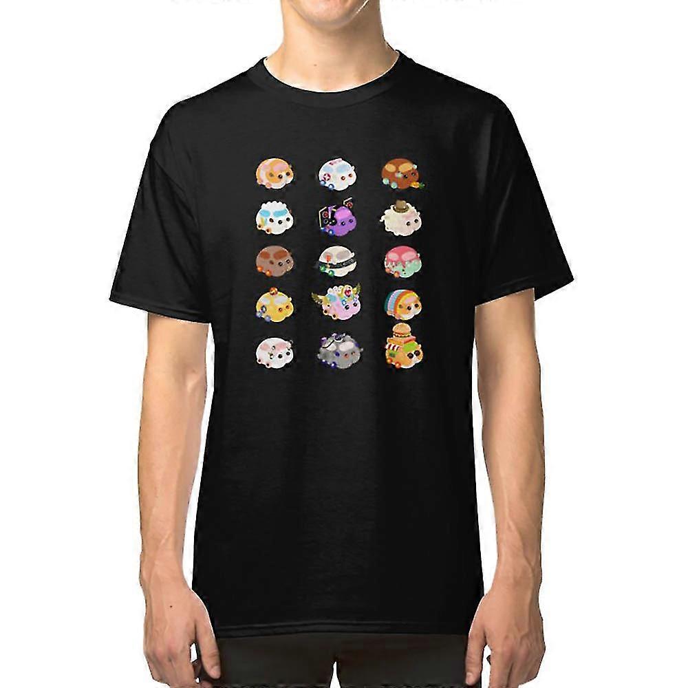 Pui Pui Molcar Assorted Characters - Black T-shirt