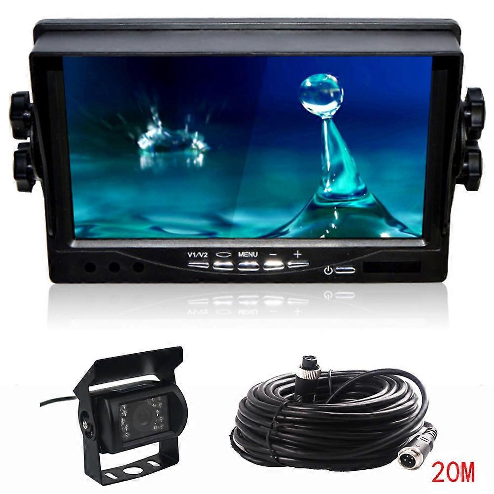LED Reverse Camera 7 TFT LCD Monitor For Truck Bus Parking Assistance Monitors S DC 9V-35V Car Monitors
