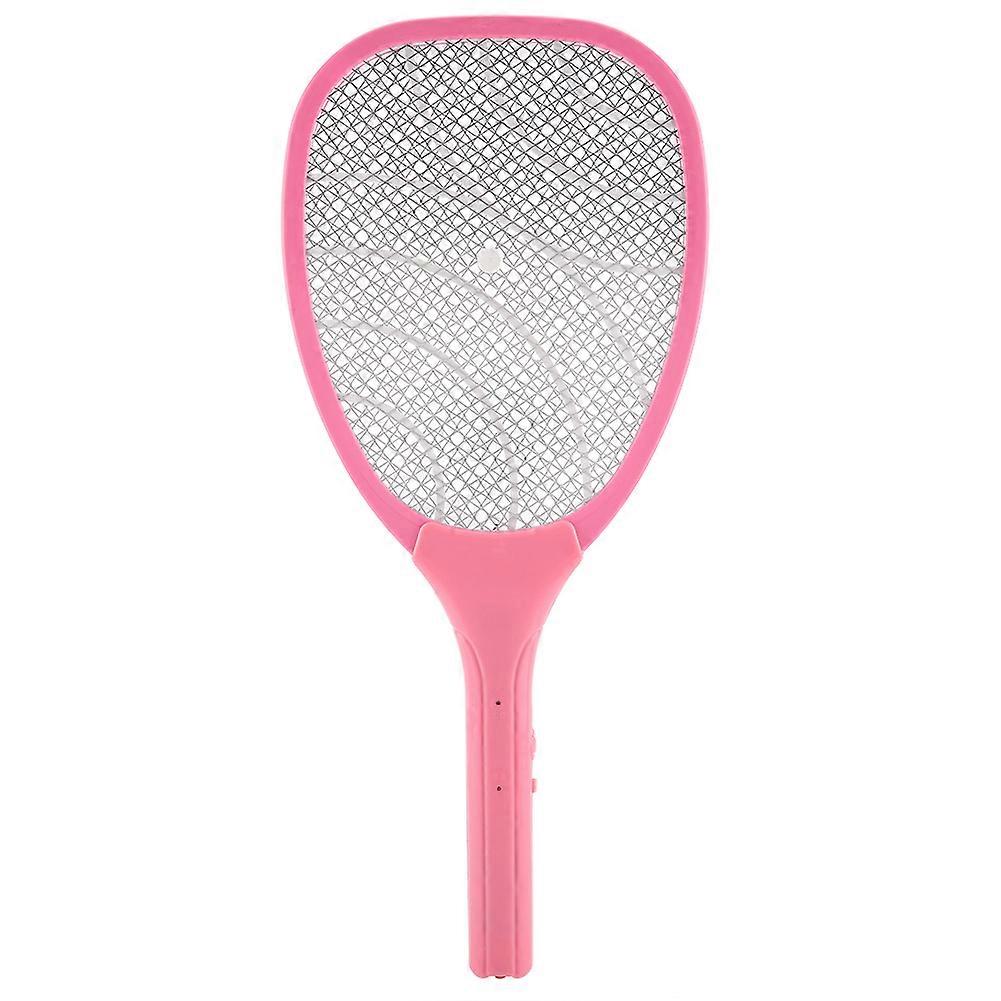 Electric Bug Zapper Swatter Racket Reachargeable Mosquito Fly Killer US Plug(Pink)