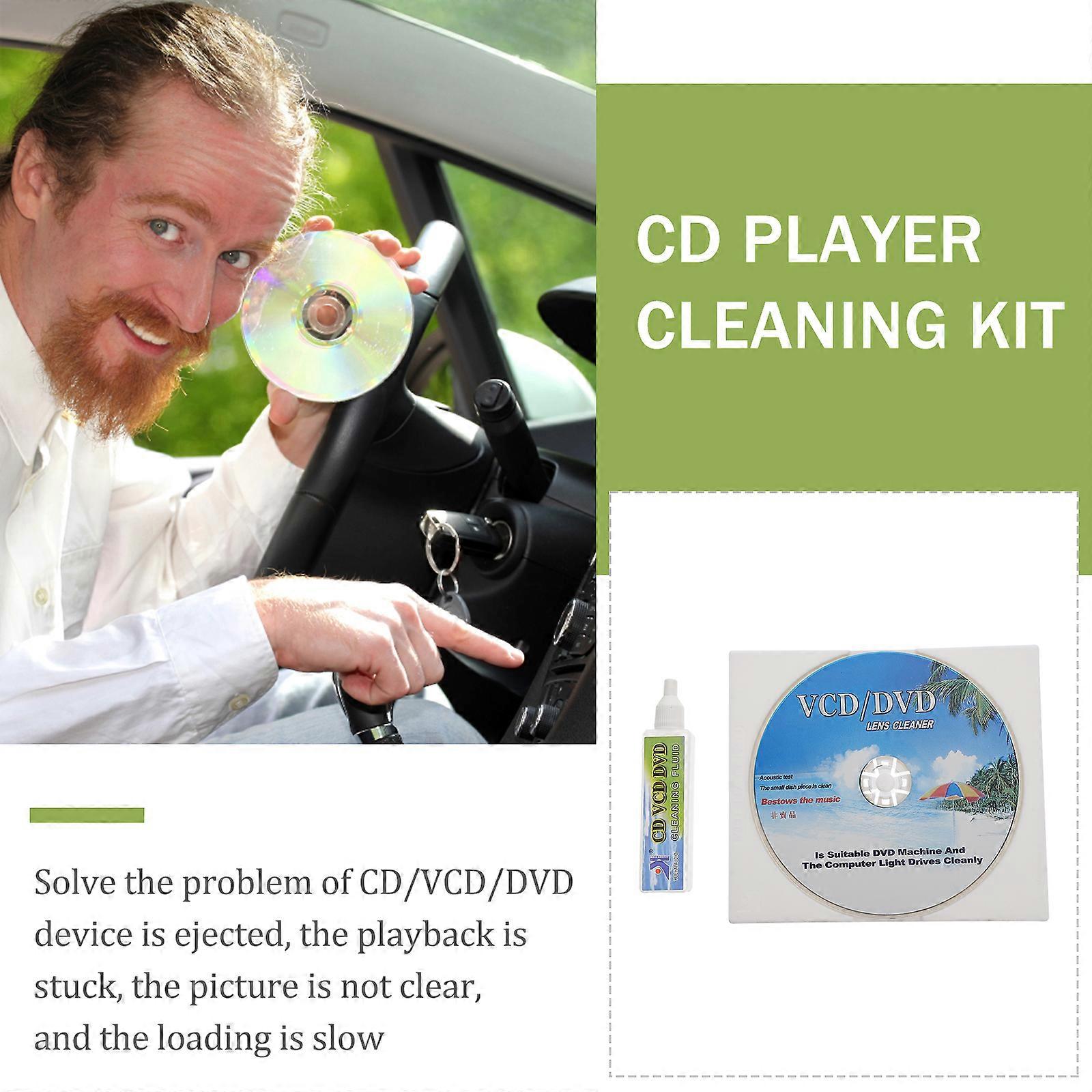 1 Set Disc Cleaning Set Player Maintain Equipment for CD/VCD/DVD Player