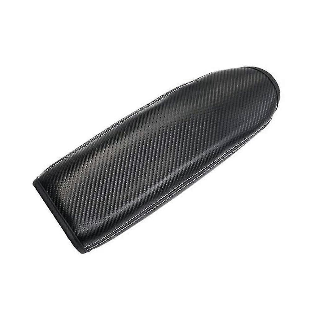 Center Console Armrest Box Cover Pad Pu Leather Accessories, Black