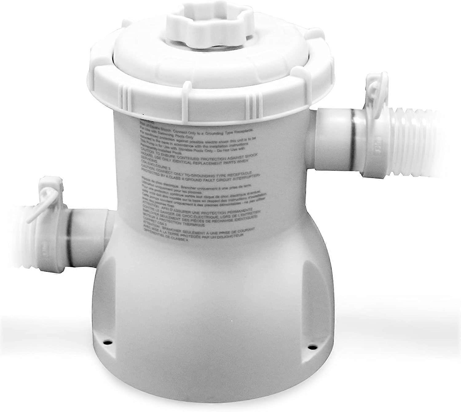 Pool Filter Cartridge Pump,Above Ground 300 Gallons Swimming Pool Filter Pump,Electric Pool Water Pump Filter with Filter Cartridge for Pools Sand Cle