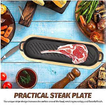 Cast Iron Grill Serving Plate Cast Iron Steak Plate Steak Serving