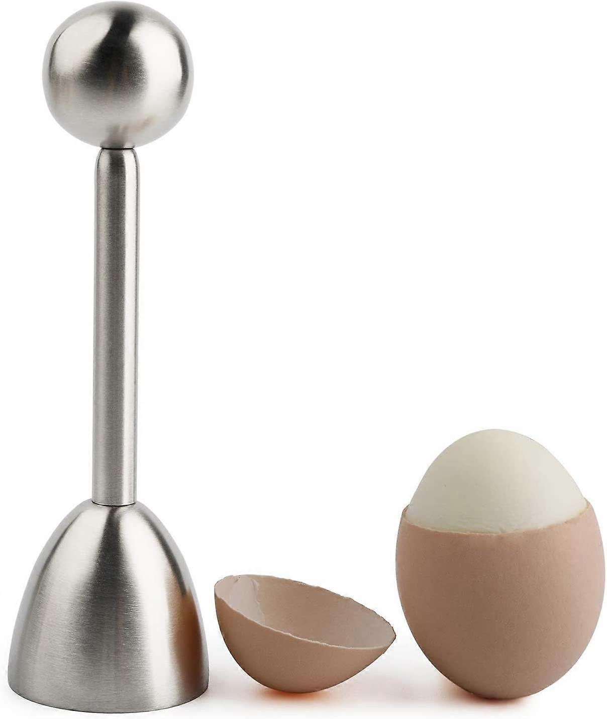 Soft Boiled Egg Cracker Topper Stainless Steel Eggshell Cutter Opener Separator