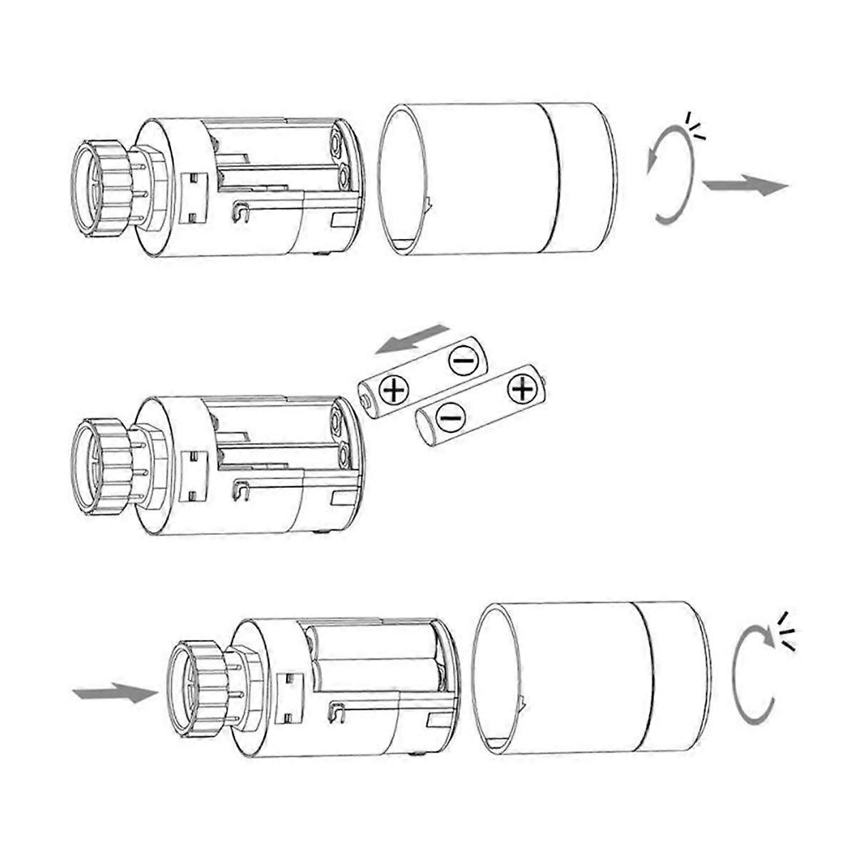 Tuya Zigbee 3.0 Termostat Radiatorventil Smart TRV Programmerbar Temperaturregulator För Alexa G